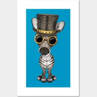 Steampunk Baby Zebra Posters and Art